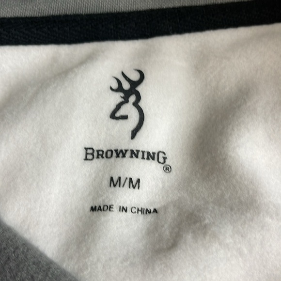 BROWNING Men's Porter 1/4 Zip Castlerock Long Sleeve Pullover Grey Size M - Picture 7 of 9